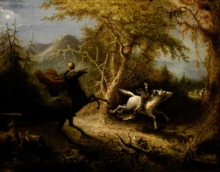 De Ruiter zonder Hoofd Achtervolgt Ichabod Crane